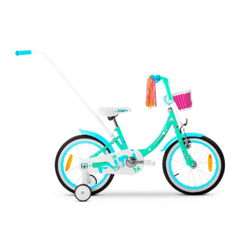 Детский велосипед TABOU Mini 16", мятный синий