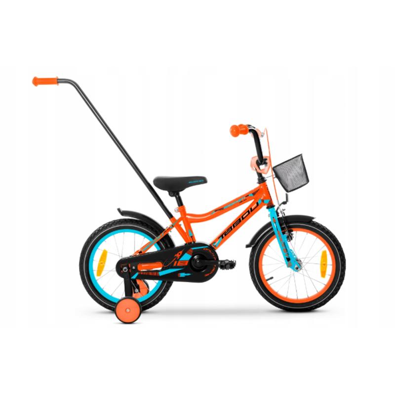 Детский велосипед TABOU Rocket Alu 14", оранжево-синий