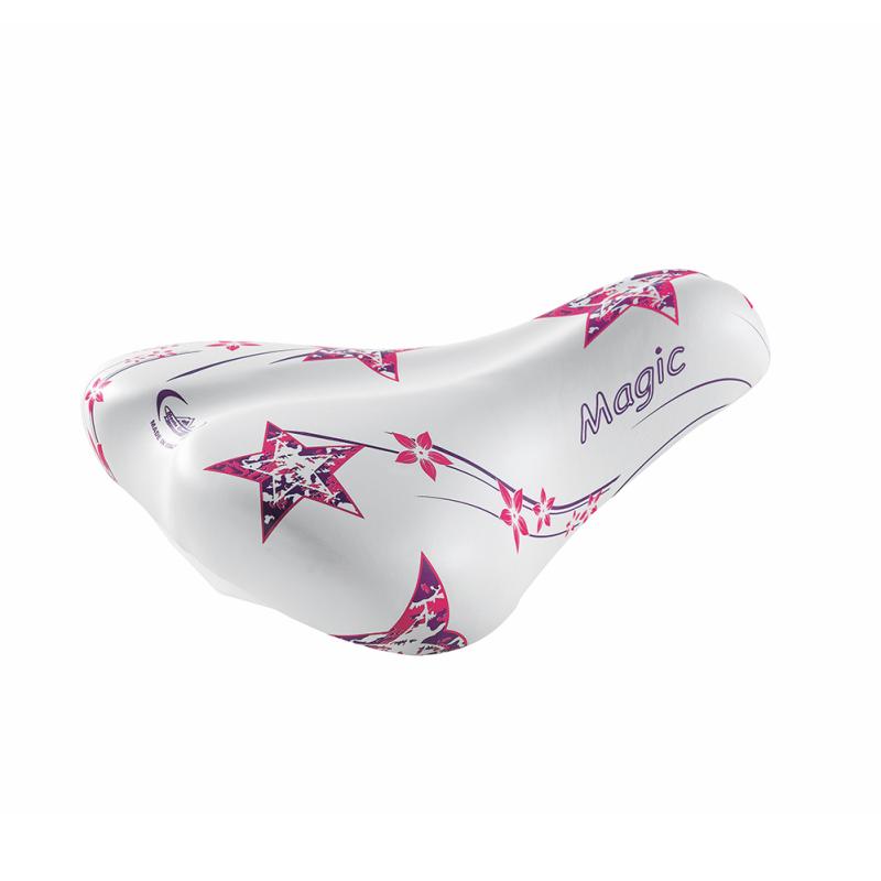 Sadul SELLE MONTE GRAPPA Magic 20″-24″, valge-roosa
