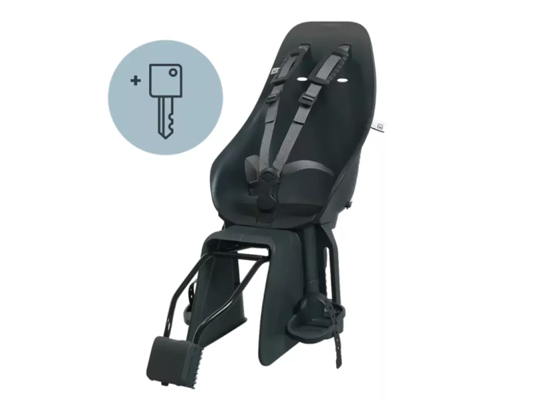 Children's chair with frame attachment URBAN IKI Ta-ke, Bincho Black/Bincho Black, black-black