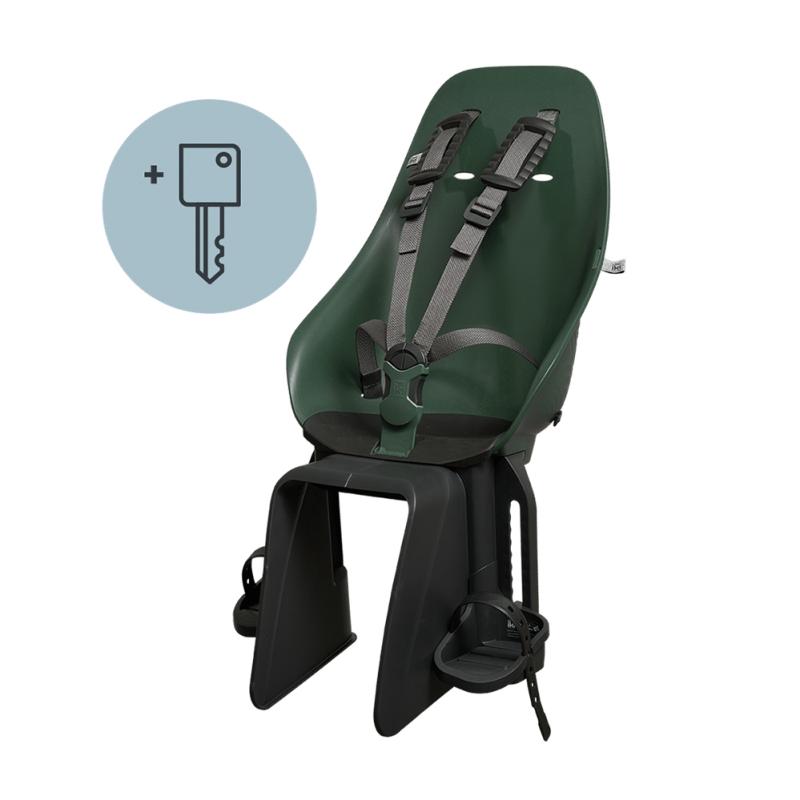 Детский стул на багажник URBAN IKI Ta-ke BIO, Mosu Green/Bincho Black, зелено-черный