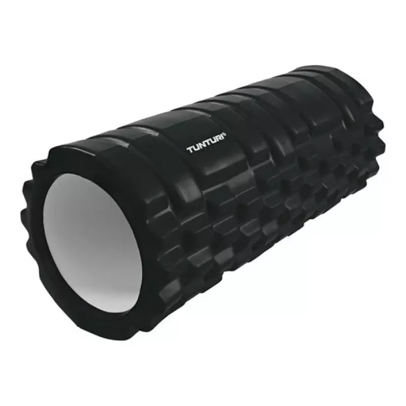 Massage roller TUNTURI Yoga Foam Grid Roller 33cm, black