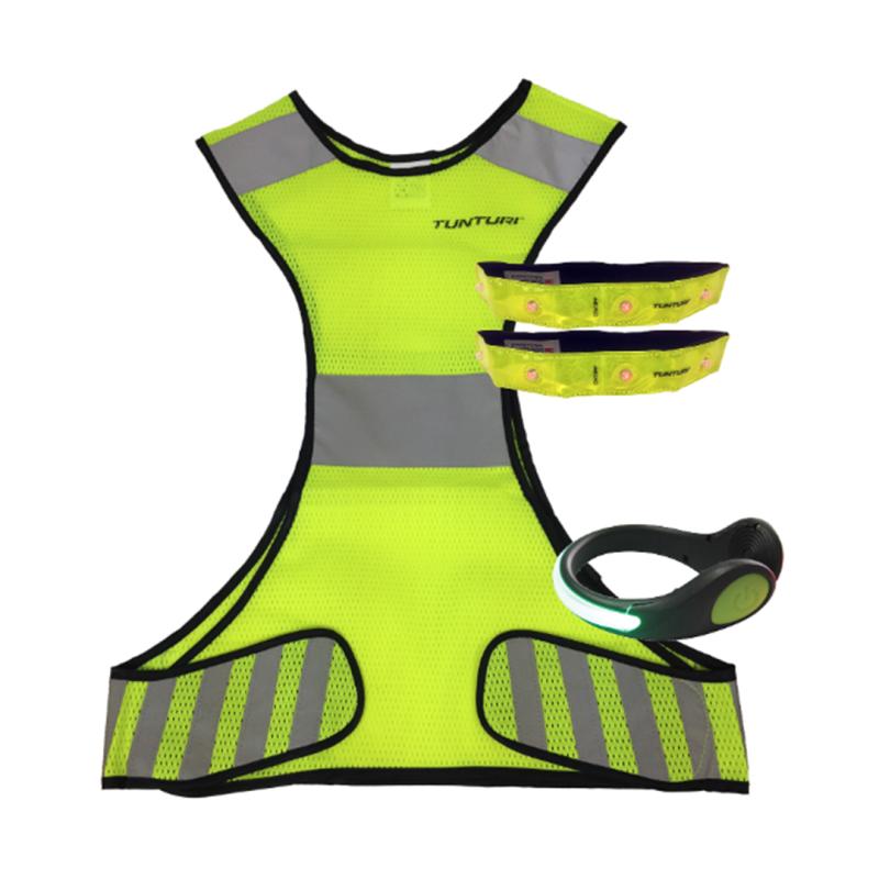 Reflective vest, running vest Tunturi Running Reflection Set – 4-piece