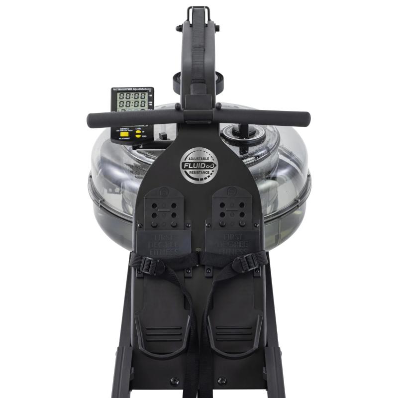 Sõudeergomeeter TUNTURI Fluid Rower Apollo Plus, must – pilt 4