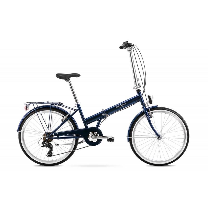 Folding bicycle ROMET Jubilat ECO, blue