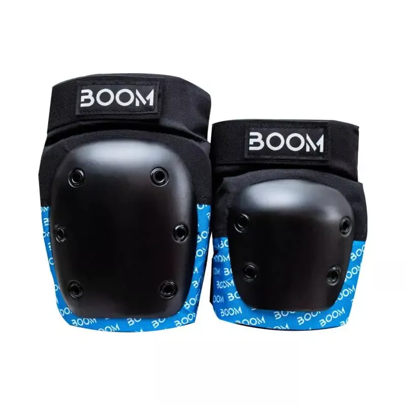 Наколенники и налокотники BOOM Basic Double Pad Set, синие
