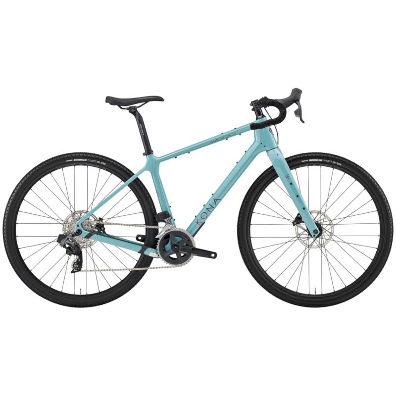 Gravel bike KONA Ouroboros CR/DL (2024) Gloss Harbor Gray (Green)