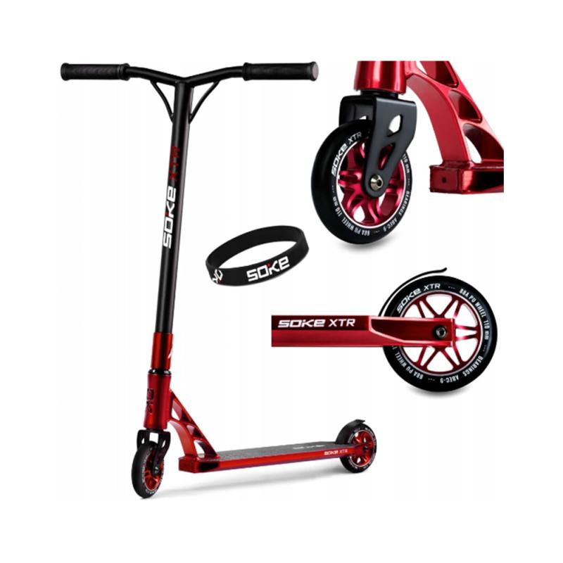 Trick scooter SOKE XTR, red-black