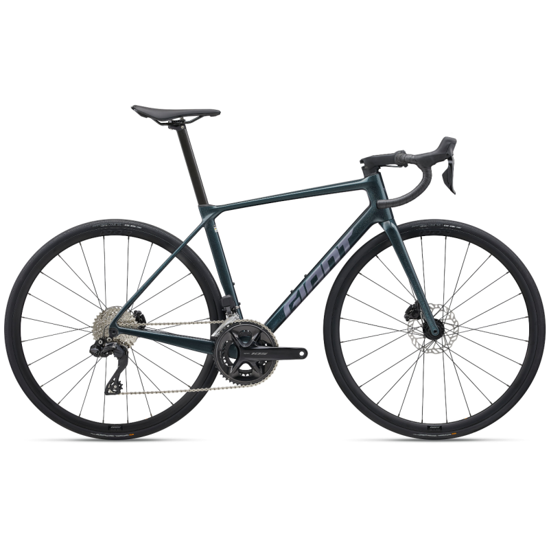 Road bike GIANT TCR Advanced 1 KOM (2025) Asphalt Green