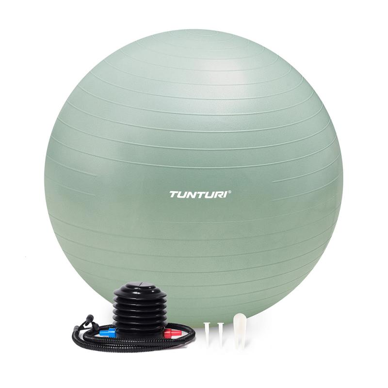 Мяч гимнастический TUNTURI Gymball 65 см Mint, Anti Burst, зеленый