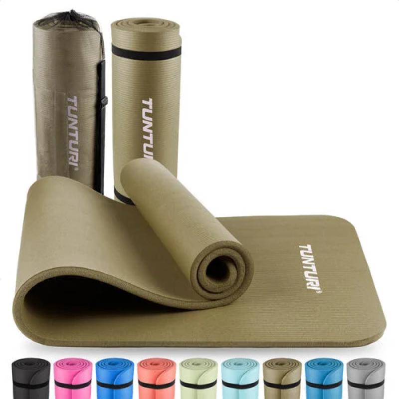 Fitness mat TUNTURI NBR, Army Green