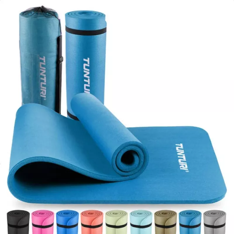 Fitness mat TUNTURI NBR, Petrol Blue