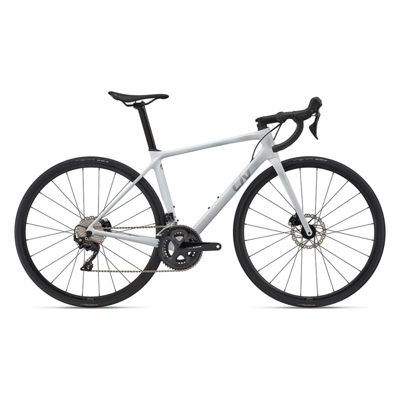 Road bike Liv Langma Advanced 2 Disc Unicorn White, white