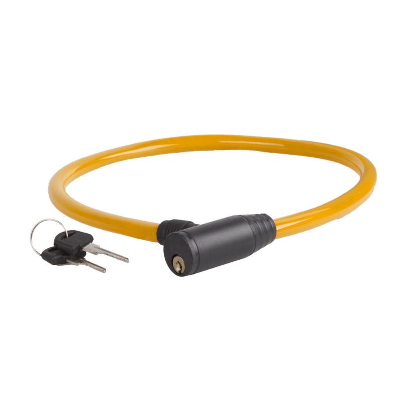 Cable lock M-Wave 60cm, yellow