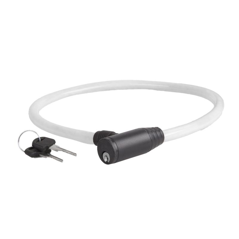 Cable lock M-Wave 60cm, white