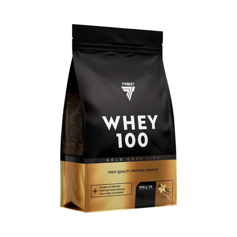 Protein powder TREC GOLD CORE WHEY 100 VANILLA 900g