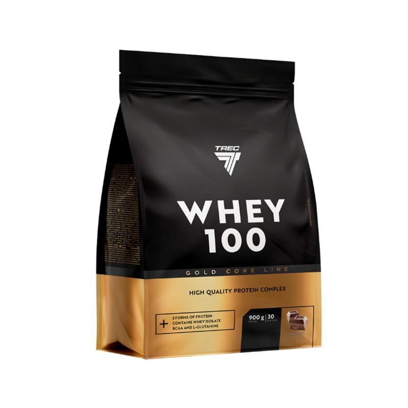 Proteiinijauhe TREC GOLD CORE WHEY 100 COCOLATE 900g