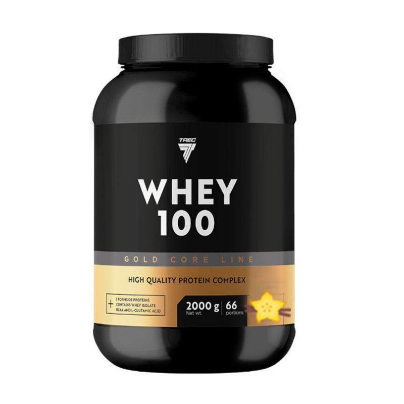 Proteiinijauhe TREC GOLD CORE LINE WHEY 100 VANILLA 2000g