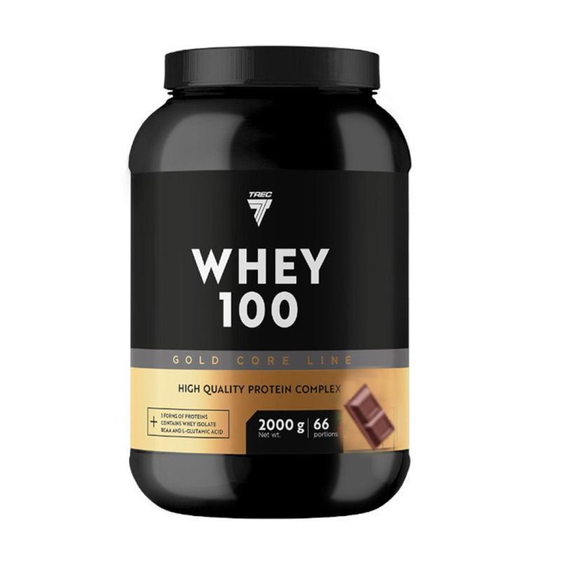 Protein powder TREC GOLD CORE LINE WHEY 100 CHOCOLATE 2000g