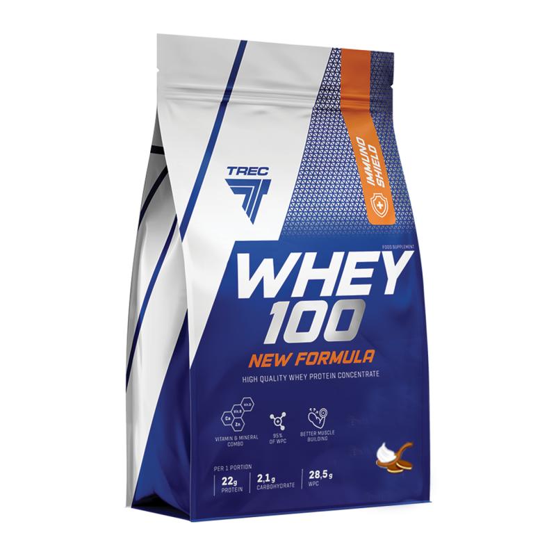 Proteiinijauhe TREC WHEY 100 UUSI FORMULA COOKIES CREAM 700g