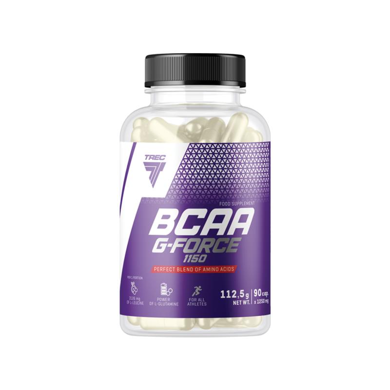 Aminohappokompleksi TREC BCAA G-FORCE 1150 90 kapselia