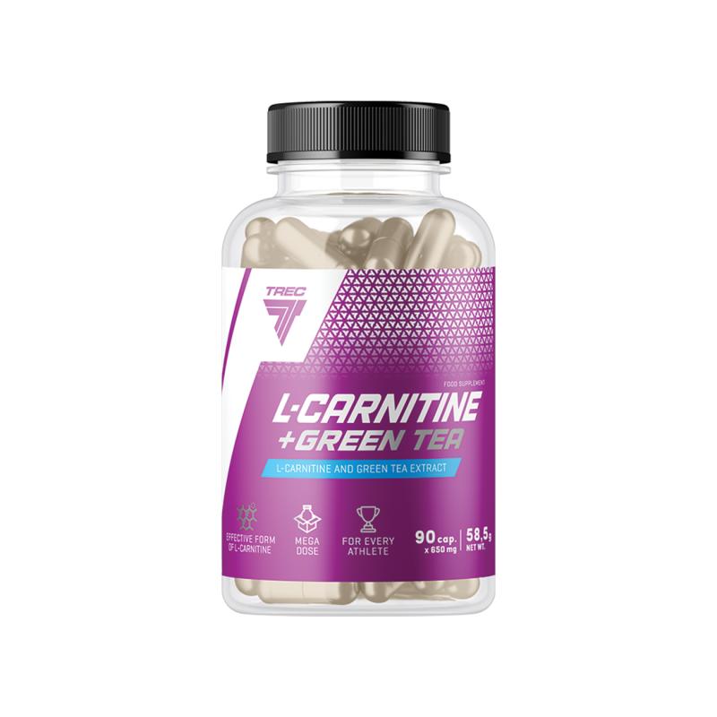 Аминокислота TREC L-CARNITINE + ЗЕЛЕНЫЙ ЧАЙ 90 капсул