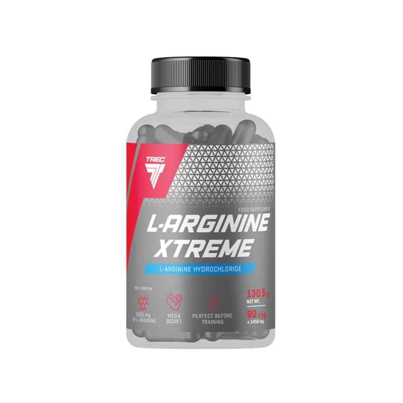 Aminohappo TREC L-ARGININE XTREME, 90 kapselia