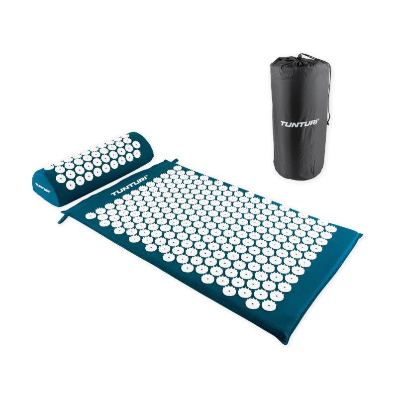 Akupunktuurimatt ja -padi TUNTURI Acupressure Mat And Pillow, Petrol Blue