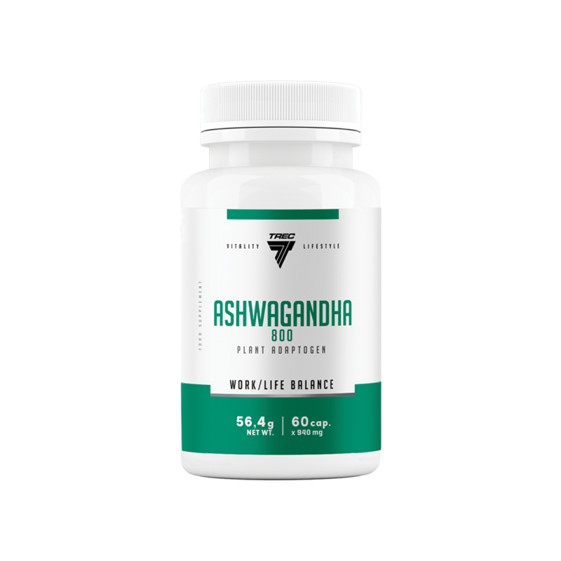 Adaptogen TREC ASHWAGANDHA 800 60 kapselia