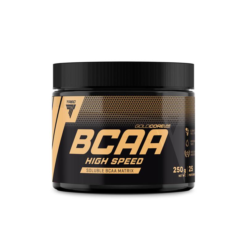 Аминокислота TREC GOLD CORE LINE BCAA HIGH SPEED LEMON 250 г