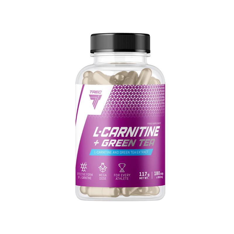 Аминокислота TREC L-CARNITINE + ЗЕЛЕНЫЙ ЧАЙ 180 капсул