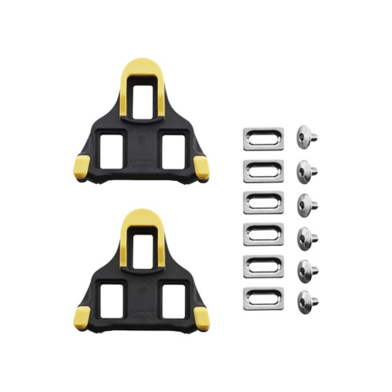 Pedal blocks SHIMANO Shoe Cleats SPD-SL SM-SH11 Road Yellow 6 Degrees Clearance