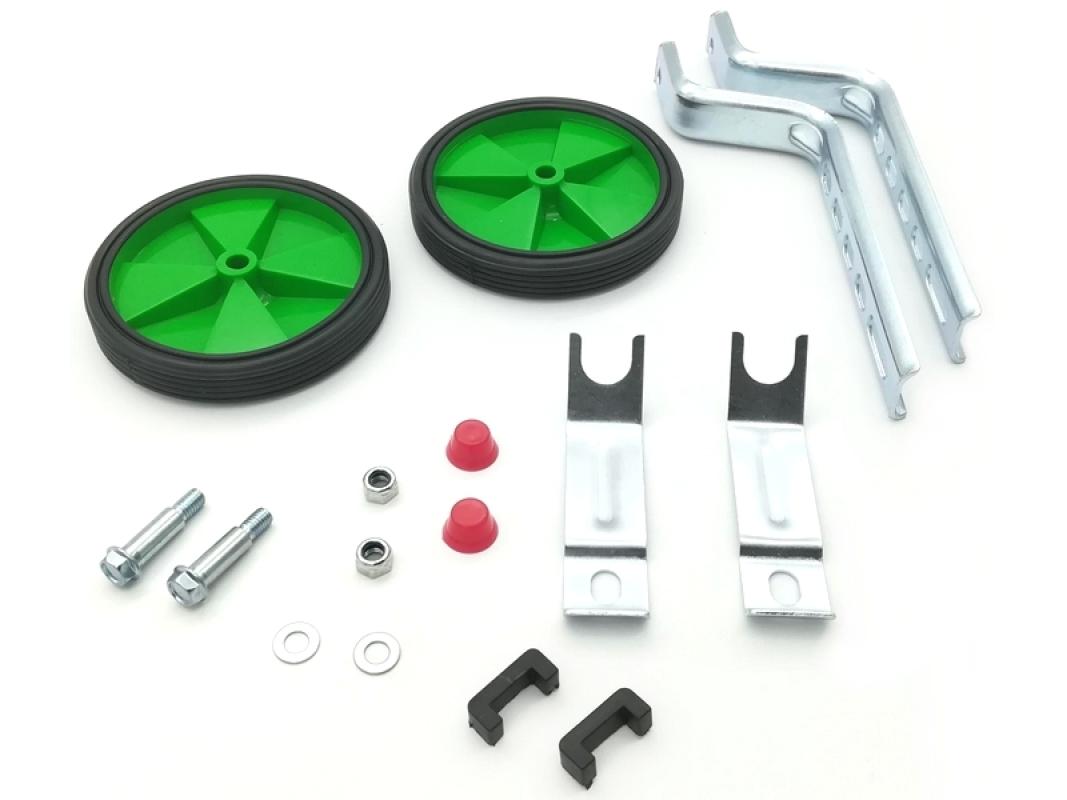 Auxiliary wheels 12-20", green plastic