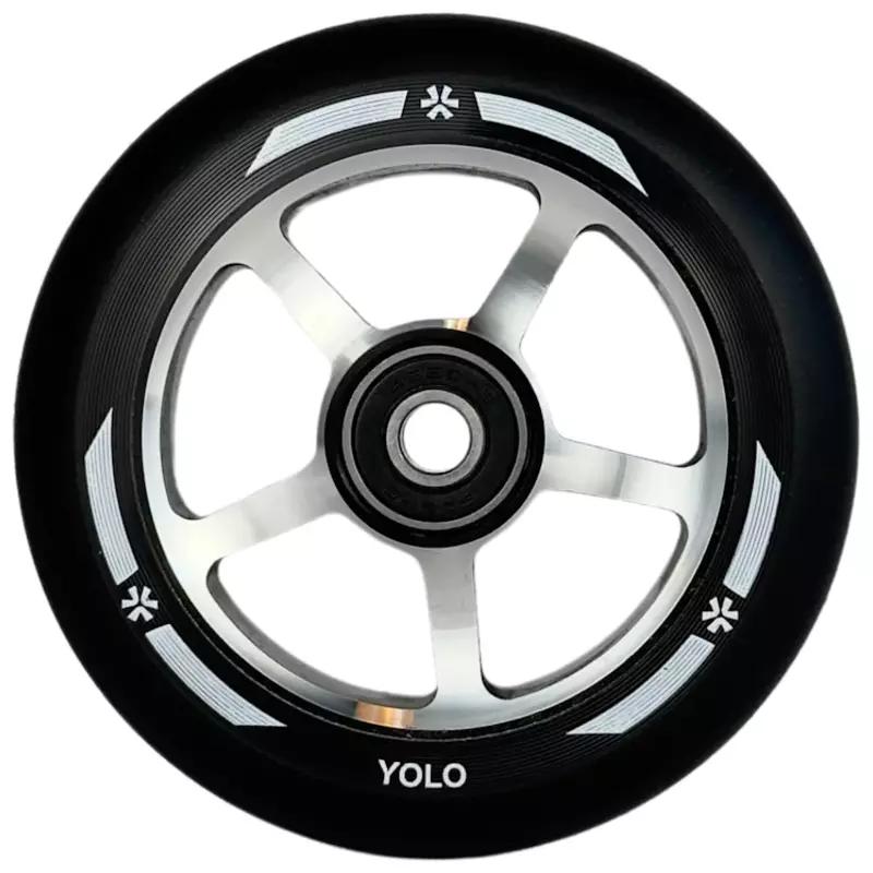 Wheel Union Yolo Pro skootterin pyörä 100mm musta/raakamusta/musta