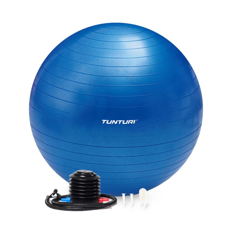 Võimlemispall TUNTURI Gymball 75 cm, Anti-Burst, Blue