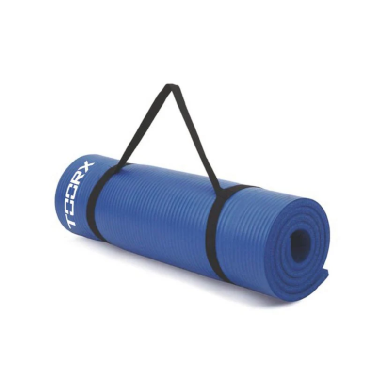 Gymnastics mat TOORX Fitnessmat with Handle, blue