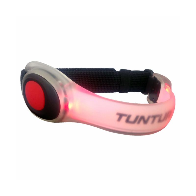 Отражатель для бега, браслет со светодиодной подсветкой TUNTURI LED Armlight Red Set, 2 шт.