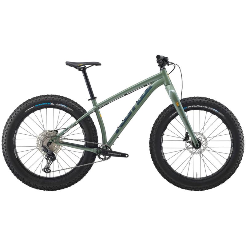 Fatbike KONA Woo, 26" Gloss Metallic (Green)