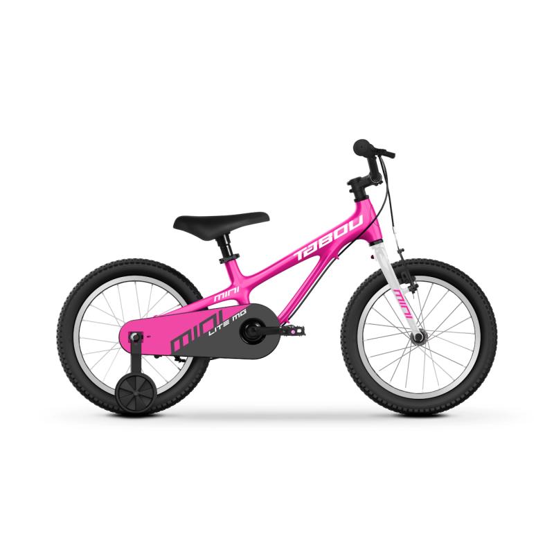 Ultralight children's bicycle TABOU Mini Lite MG (2025) 16" pink/white