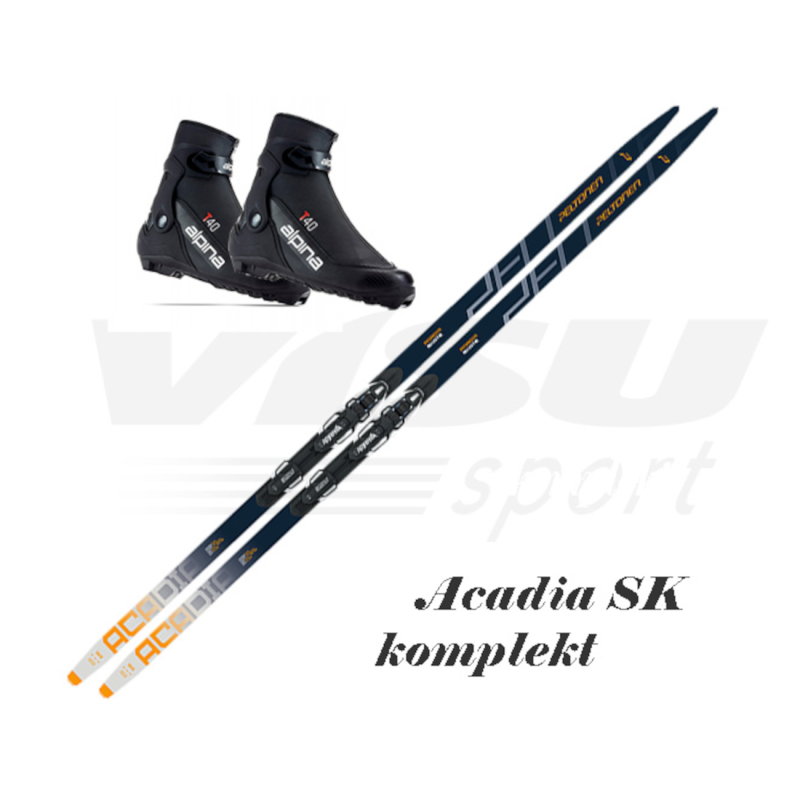 Skate ski set PELTONEN Acadia SK 25 for amateurs with Alpina T 40 boot