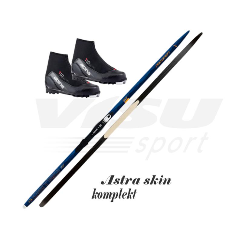 Astra Skin classic ski set with leather for enthusiasts with Alpina T 10 boots