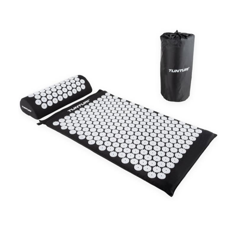 TUNTURI Acupressure Mat And Pillow, Black