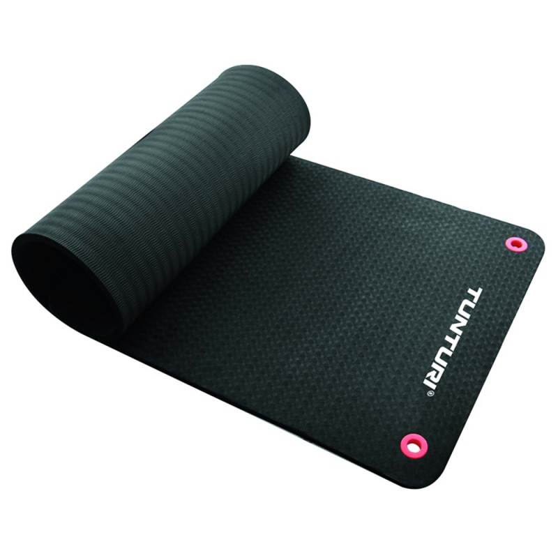 Gymnastics mat TUNTURI Fitnessmat Pro, 180cm, black