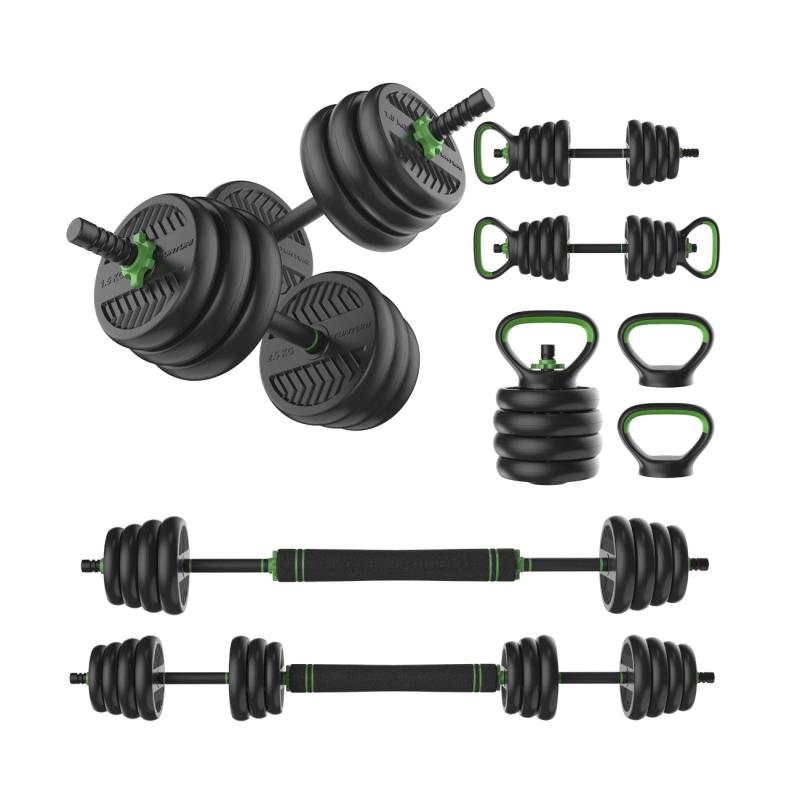 Jõutreeningu komplekt TUNTURI Barbell & Dumbbell Set 28 kg