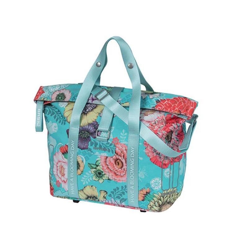 Handlebar bag BASIL Bloom Field 8-11L, blue-floral