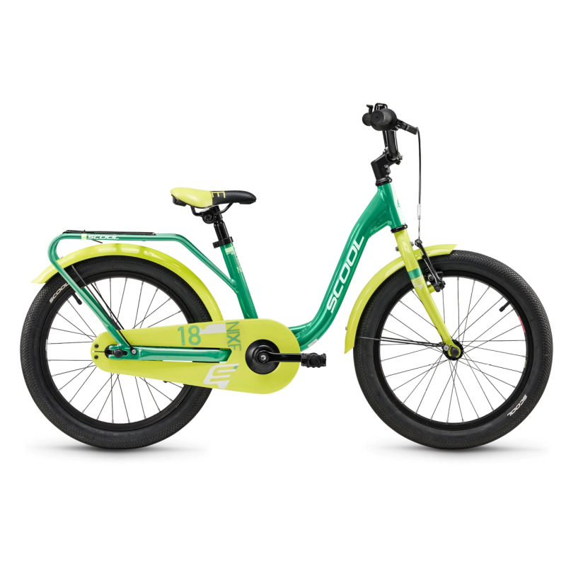 Children's bicycle S´COOL niXe, 18" Green/Lime