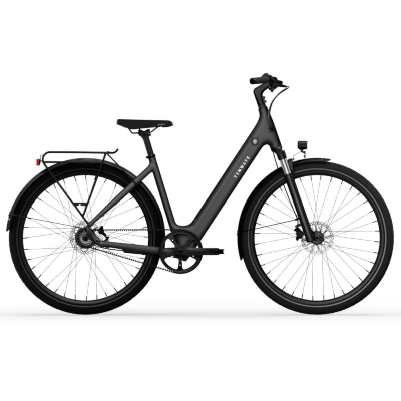 Electric bicycle TENWAYS CGO800S (2025) Midnight Black