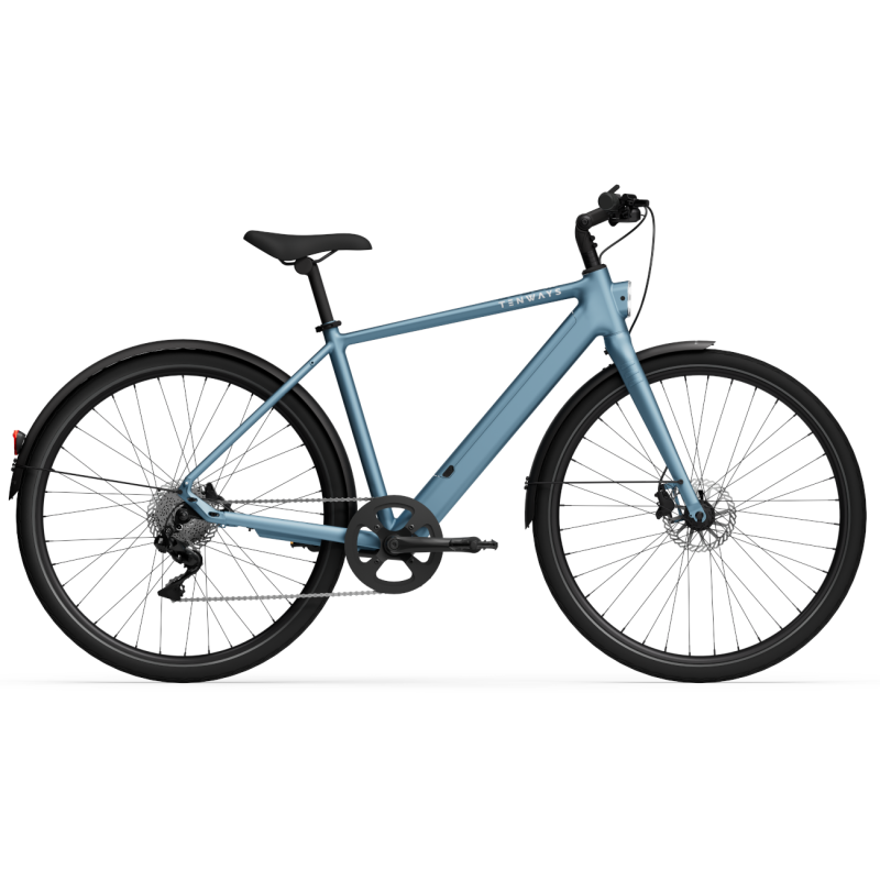 Electric bicycle TENWAYS CGO600 Plus (2025) Sky Blue