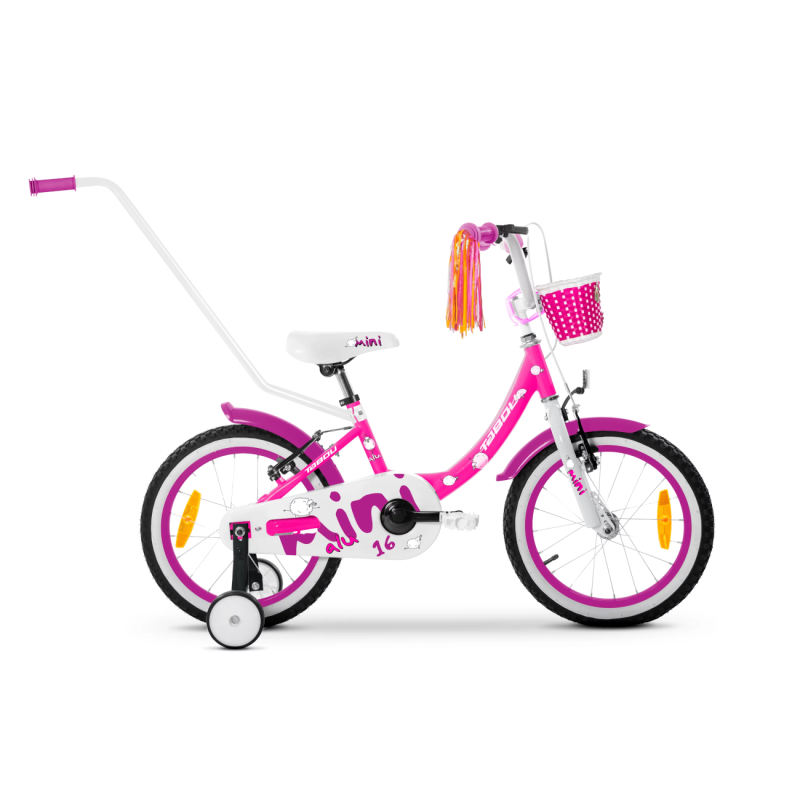 Laste jalgratas TABOU Mini Alu, 18″ roosa-valge