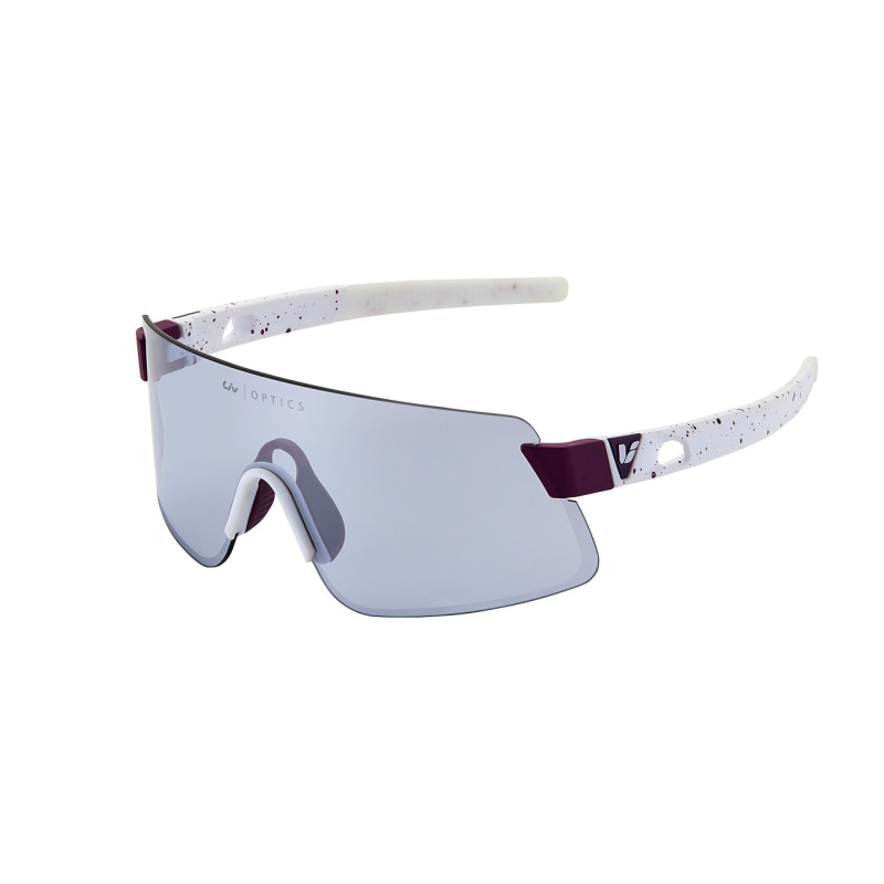 Солнцезащитные очки LIV Helio Glasses, белая/фиолетовая оправа-серебристые линзы